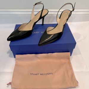 Stuart Weitzman Cherie 45 sling back pumps (Black)